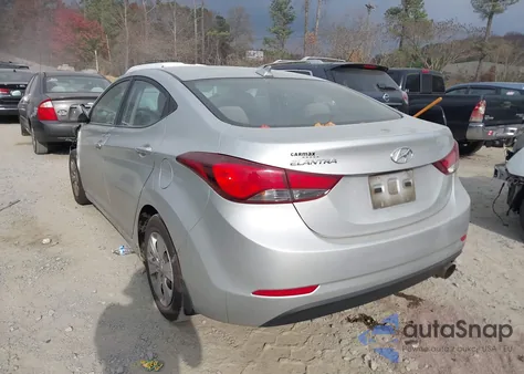 2016 Hyundai Elantra Se from USA, damaged, VIN 5NPDH4AE3GH768628